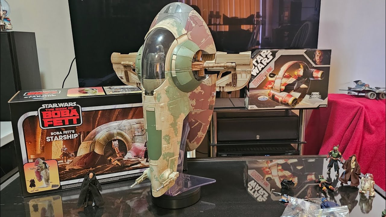 Boba Fett's Starship. Slave 1. Star Wars The Book of Boba Fett. The Vintage Collection.
