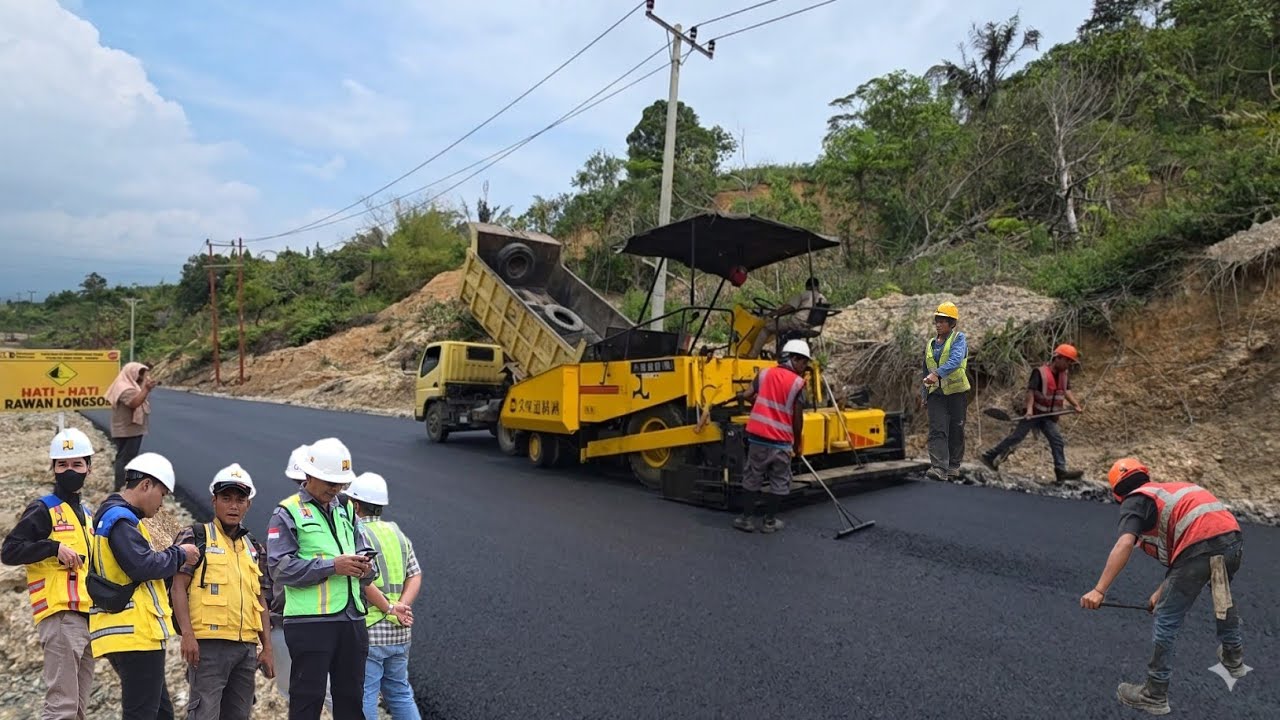 Sore Ini !!! Pengaspalan Di Jalur Batu Jomba