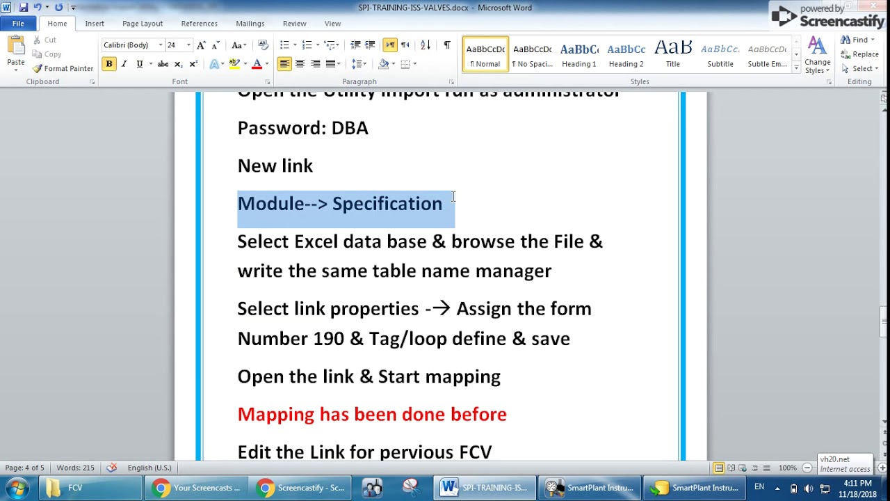 Import Utility in SmartPlant Instrumentation Specification ( INtools )