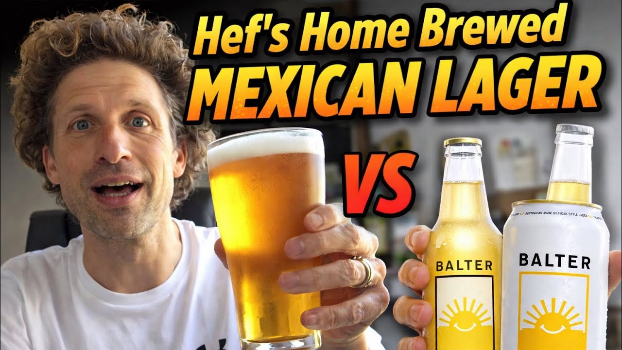 Hef’s Homebrew Mexican Lager | Easy extract (partial mash) tasting video