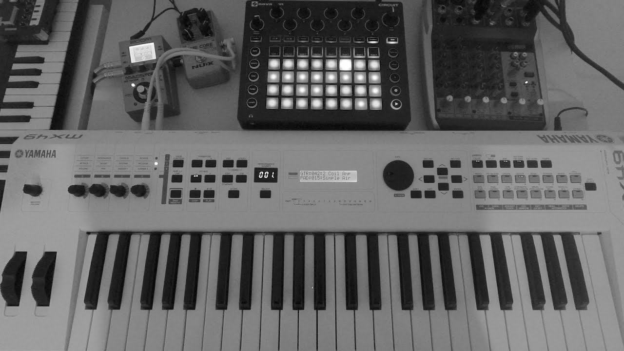 Novation Circuit & Yamaha MX49 + Nux Time Core/Zoom Ms 70 cdr Epizod 6