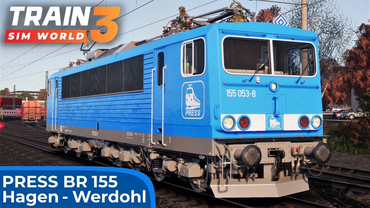 LOKZUG: Fahren im Blockabstand | TRAIN SIM WORLD 3 | Hagen Güterbahnhof – Werdohl | PRESS - BR 155