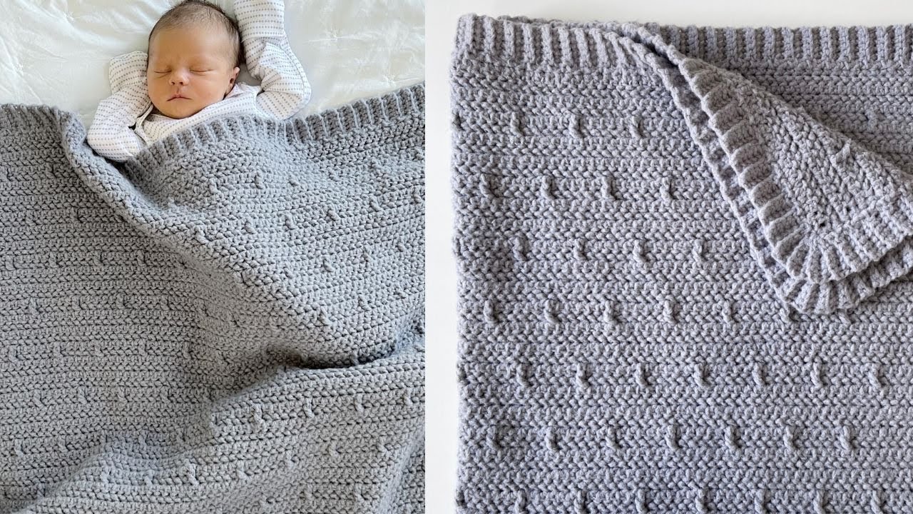Crochet Raindrops Baby Blanket