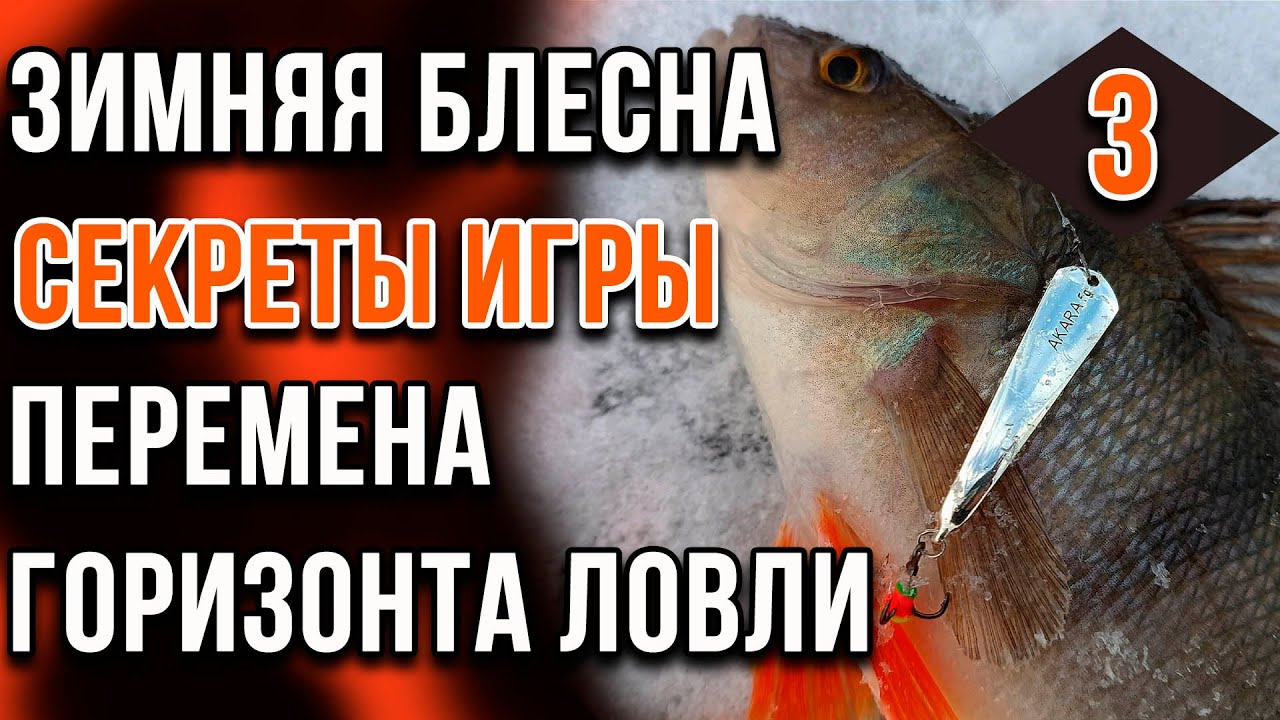 Зимняя блесна, секреты игры. Часть 03. Перемена горизонта ловли.