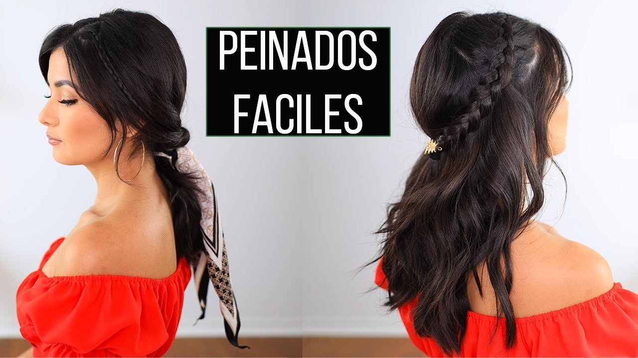 APRENDE A PEINARTE SOLA! PEINADOS FACILES RAPIDOS Y HERMOSOS | Bessy Dressy