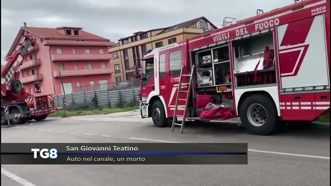 San Giovanni Teatino - Auto nel canale, muore una donna