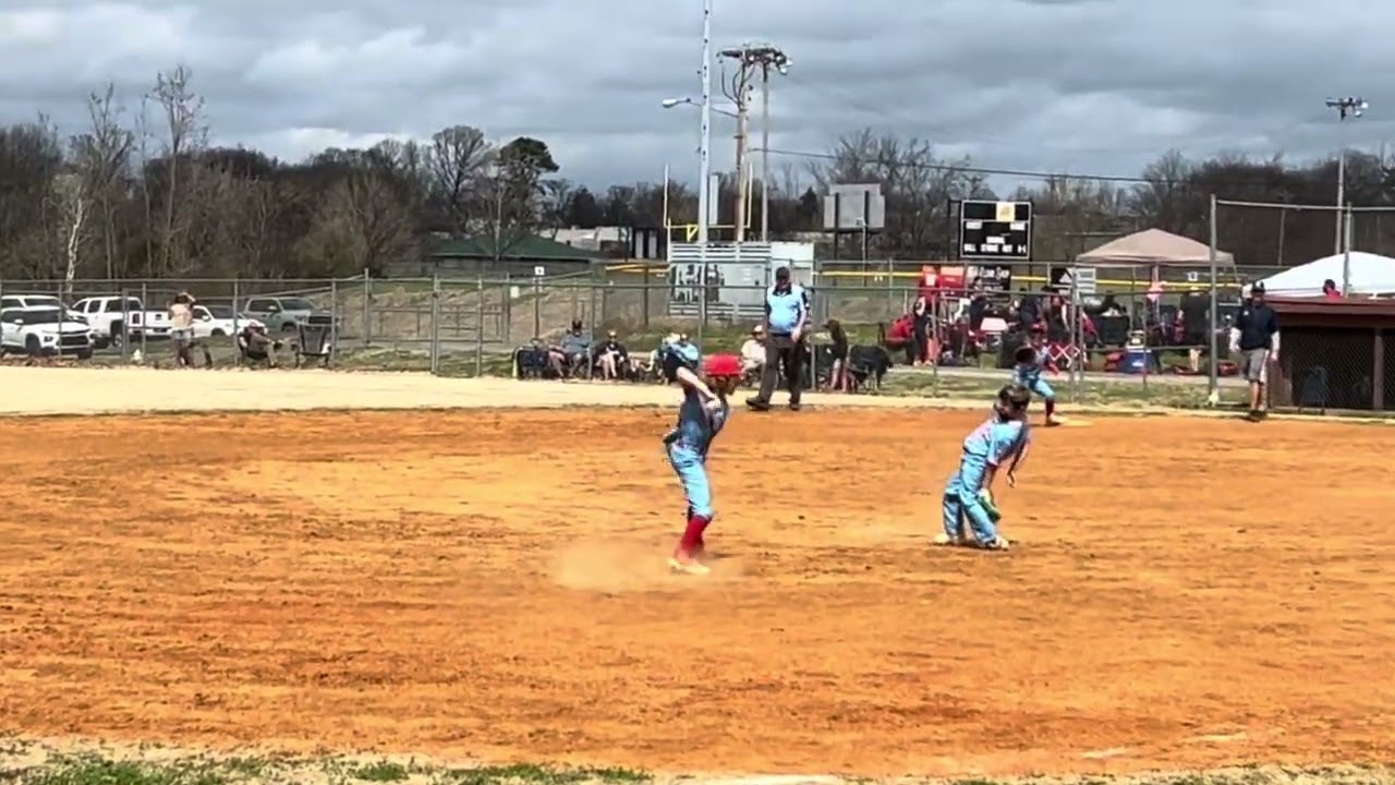 Andrew Yates playing first base ￼