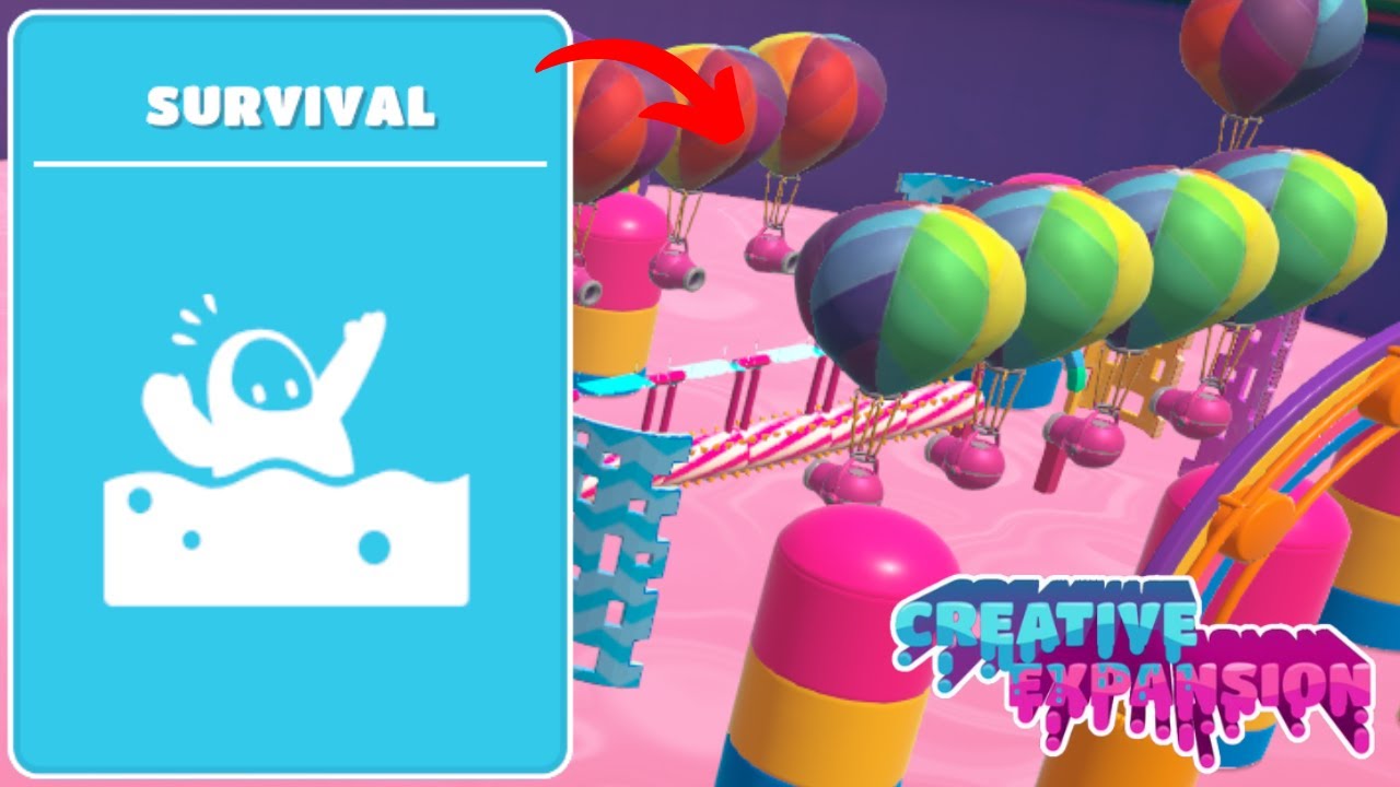I got Fall Guys Survival Mode EARLY (Creative Expansion Pack)