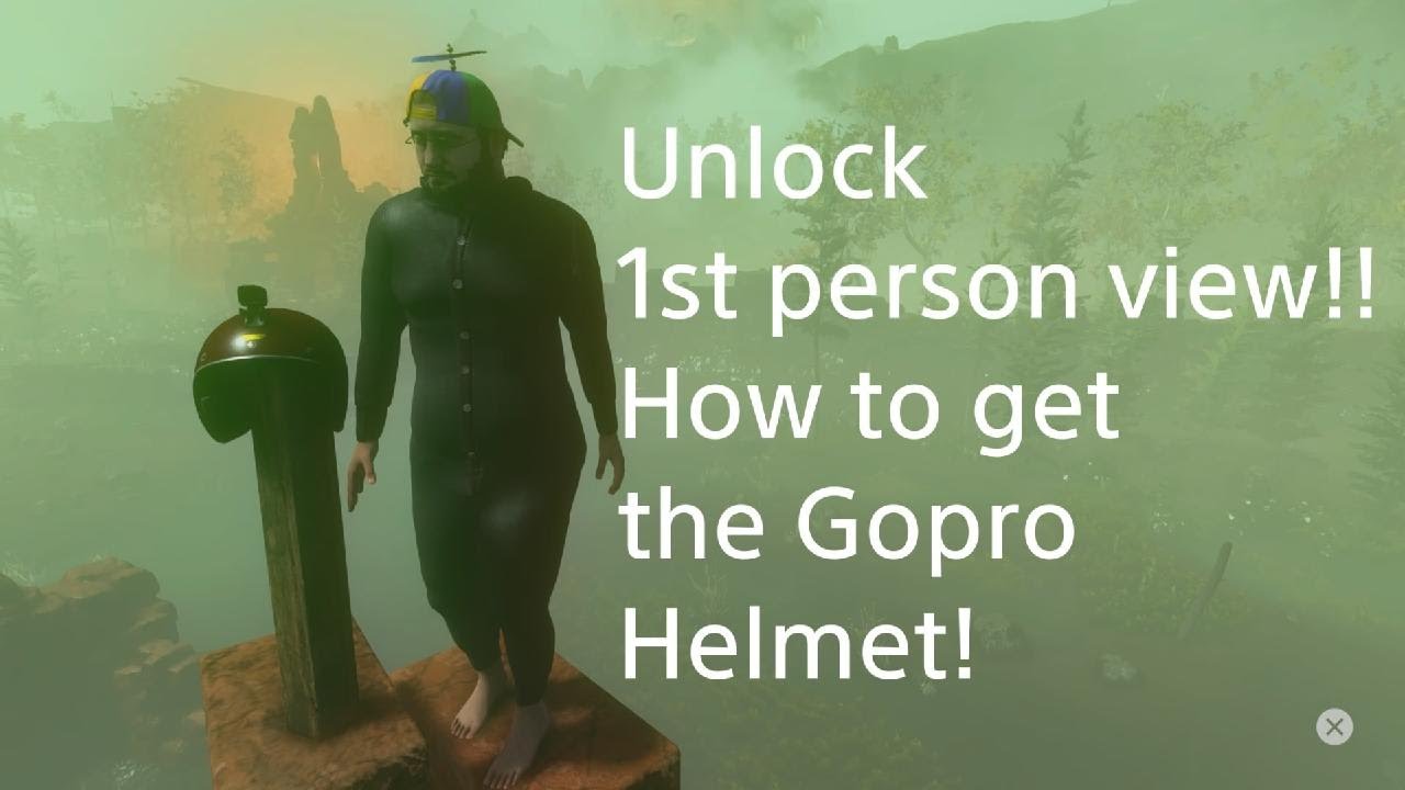Baby Steps - 1st person view unlocked! How to get the Gopro helmet