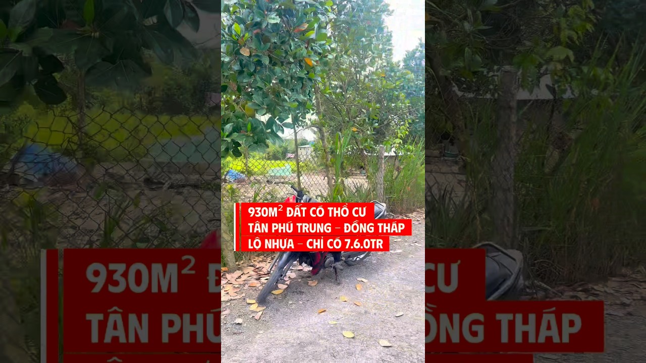 Gần 1 c&ocirc;ng đất c&oacute; thổ cư nghỉ dưỡng &ecirc;m #batdongsanmientay #batdongsan #datgiare #datnen