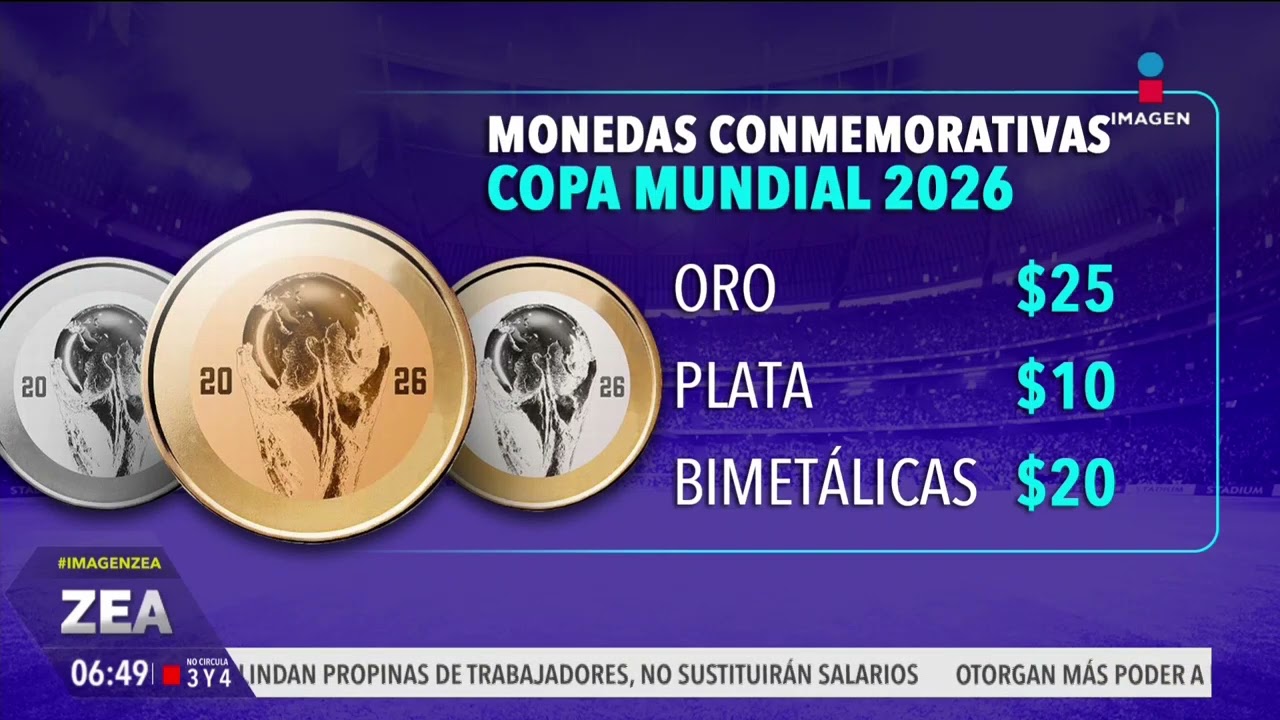 Aprueban 9 monedas conmemorativas para el Mundial 2026 | Noticias con Francisco Zea