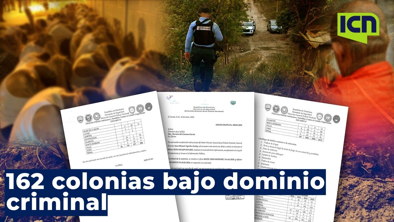 Honduras reconoce 162 colonias bajo control de maras pese a estado de excepción