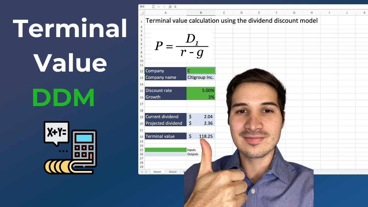 How to Calculate The Terminal Value of a Stock Using DDM (Dividend Discount Model)
