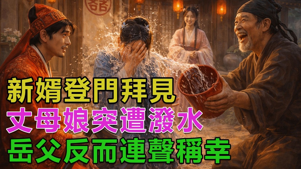 民間故事：新婿登門拜見，丈母娘突遭潑水，岳父反而連聲稱幸