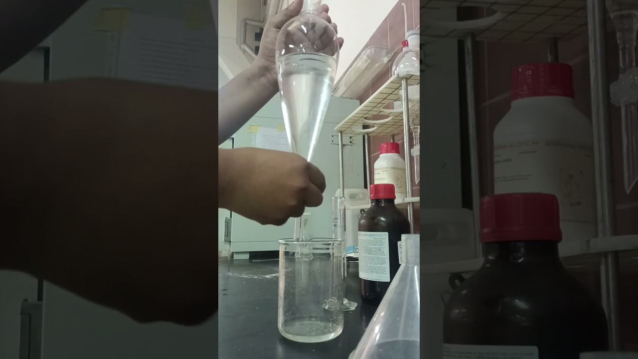 تجربة  الزيوت والشحوم لمياه الصرف الصناعى