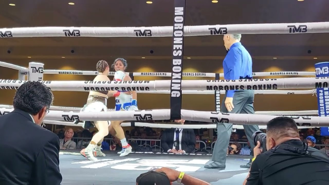 REINA TELLEZ VS WENDELLIN CRUZ FULL FIGHT ON TMB PROMOTIONS FROM FLORESVILLE TX