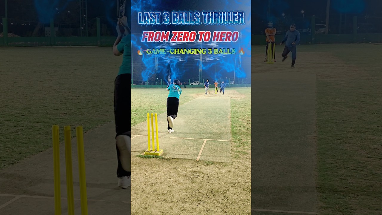 FROM ZERO TO HERO 🔥 don't miss last 3 balls thriller 🫡 #cricket #t20 #ipl
