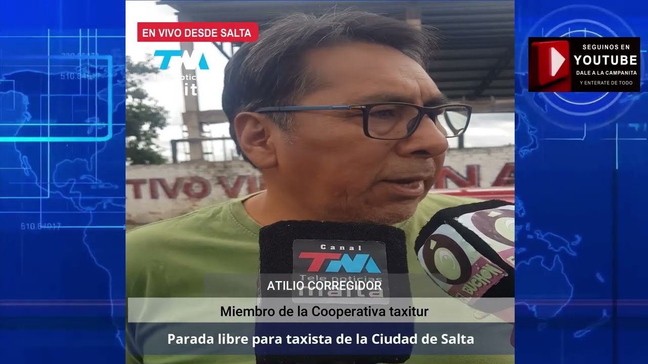 Parada libre para taxista en la ciudad de salta