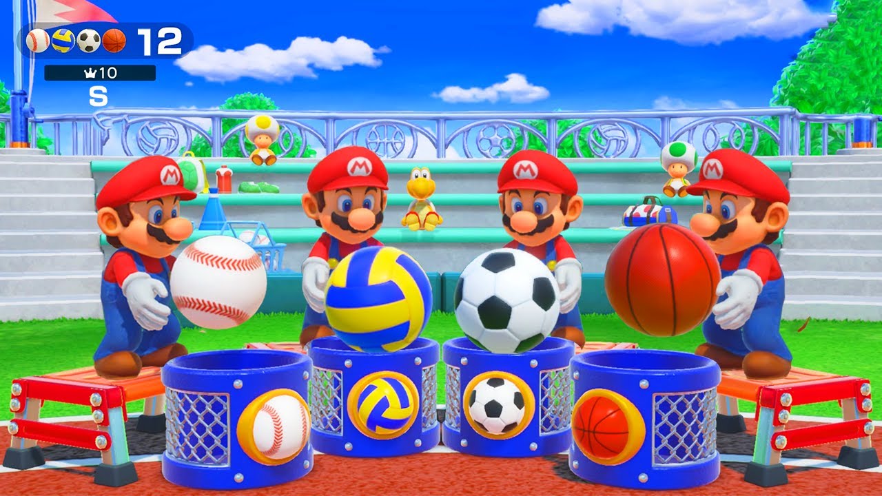 Super Mario Party Minigames - Mario vs Goomba No Hands vs Shy Guys vs Dry Bones
