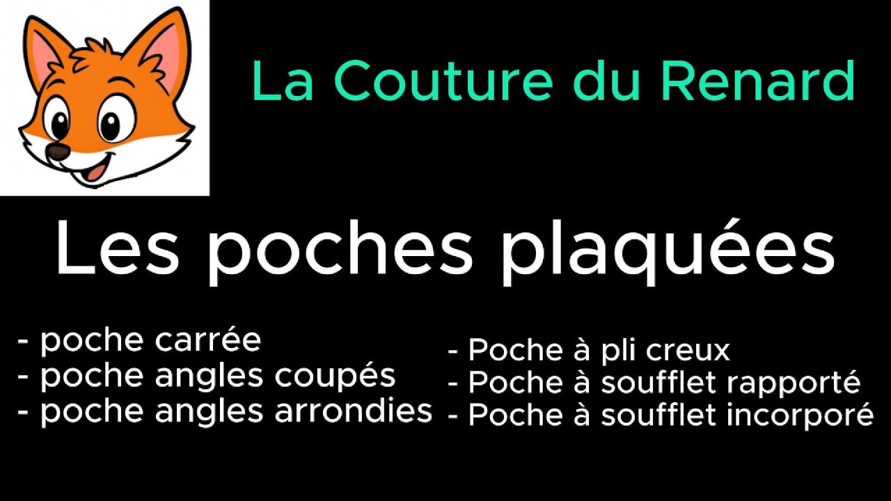 Les bases de la couture : réussir des poches plaquées #débutant #couture