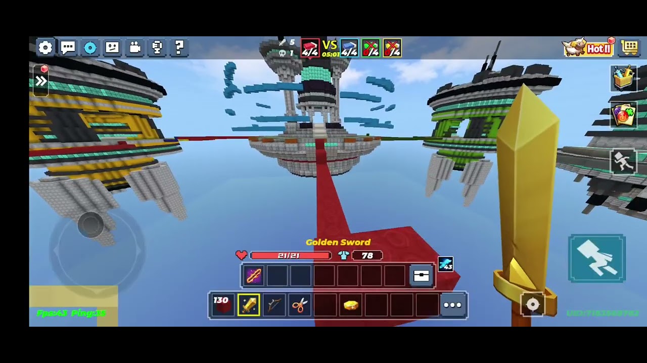 47 kills Gameplay. Bedwars. Blockman go. 