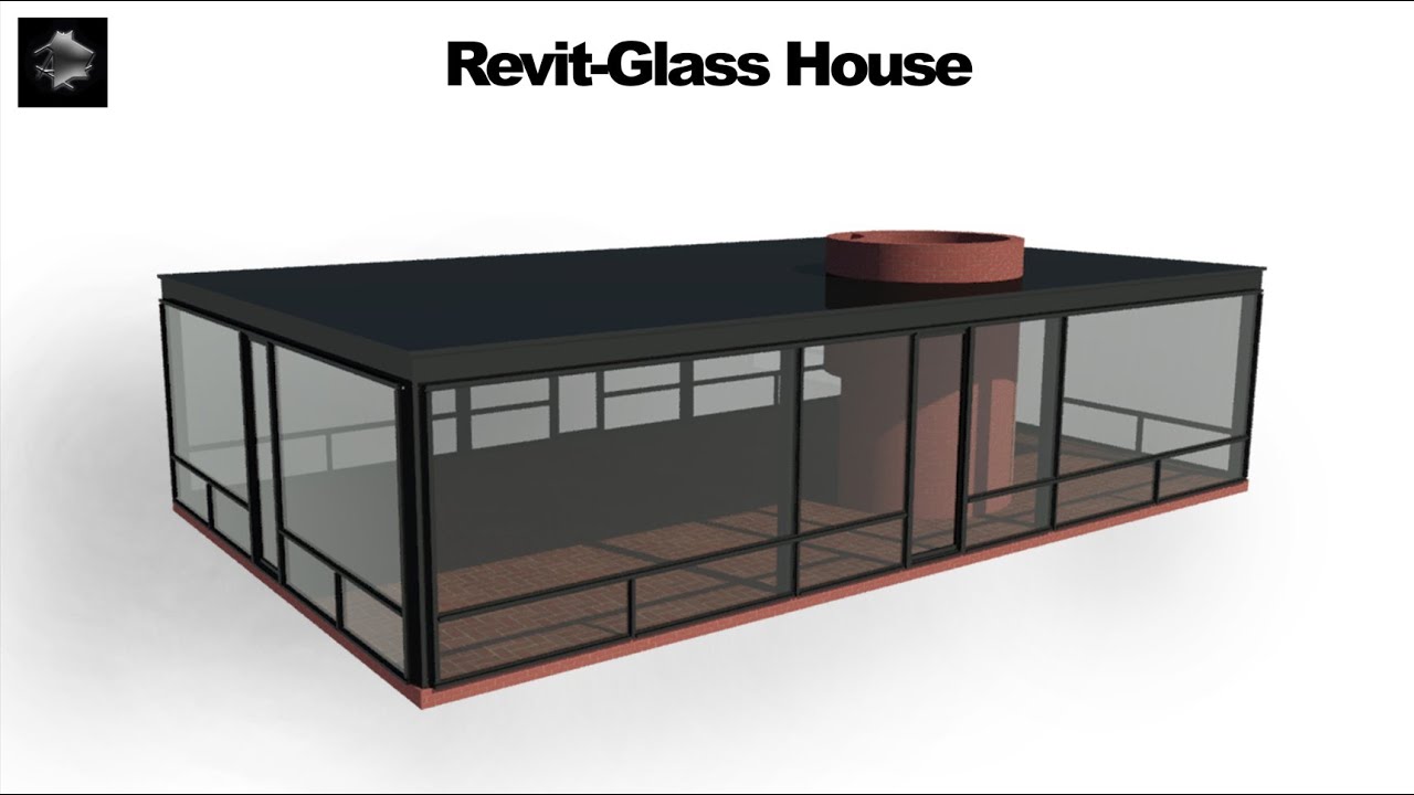 Revit-Glass House by Philip Johnson