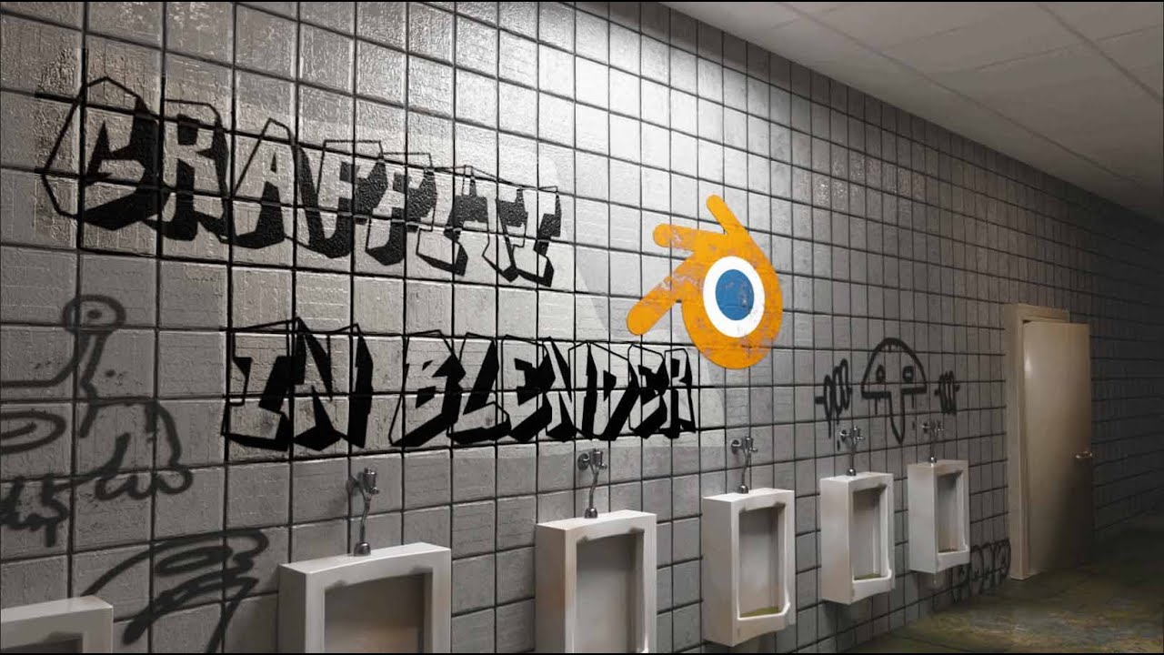 Graffiti In Blender (1 Minute Tutorial)