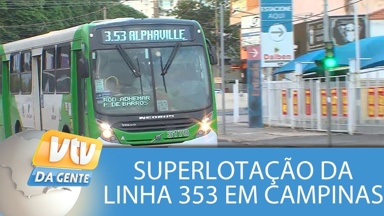 Passageiros sofrem com superlotação da linha 3-5-3 em Campinas