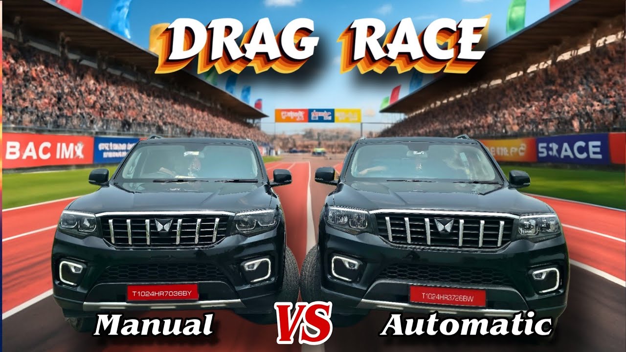 Shocking Results 🤯 | Scorpio N Manual VS Scorpio N Automatic DRAG RACE 🏁