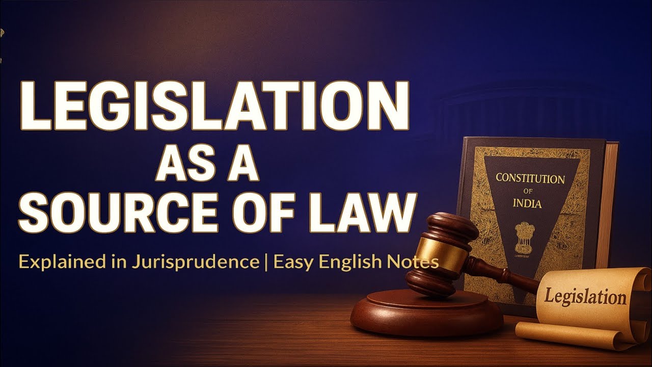 Legislation as a source of law Explained in detail