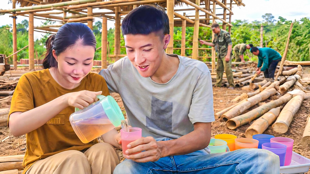 FULL VIDEO: A New Life Begins for Single Mom — Kind Men Help Her Build a New Bamboo Home