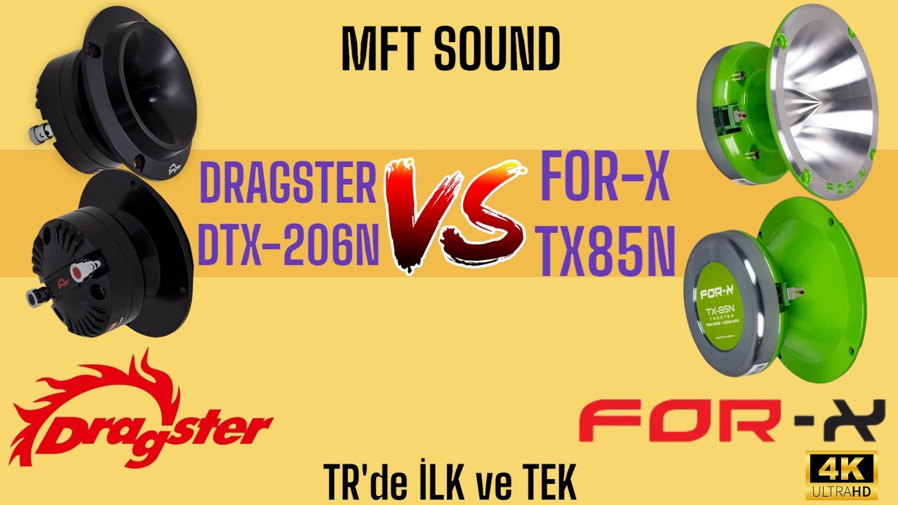 FOR-X TX85N vs DRAGSTER DTX206N - SES TESTİ KARŞILAŞTIRMA #dtx206n #tx85n #mftsound #forx #dragster