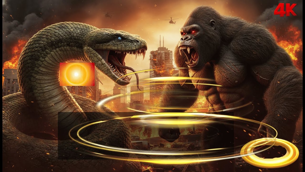 Giant Snake Attack! KING KONG vs TITANOBOA Lair Battle
