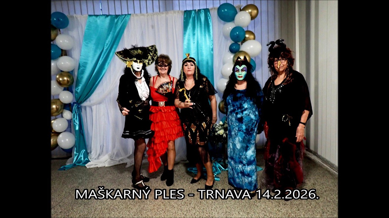 MAŠKARNÝ PLES - FOTKY A VIDEÁ  - TRNAVA  14.2.2026 SK