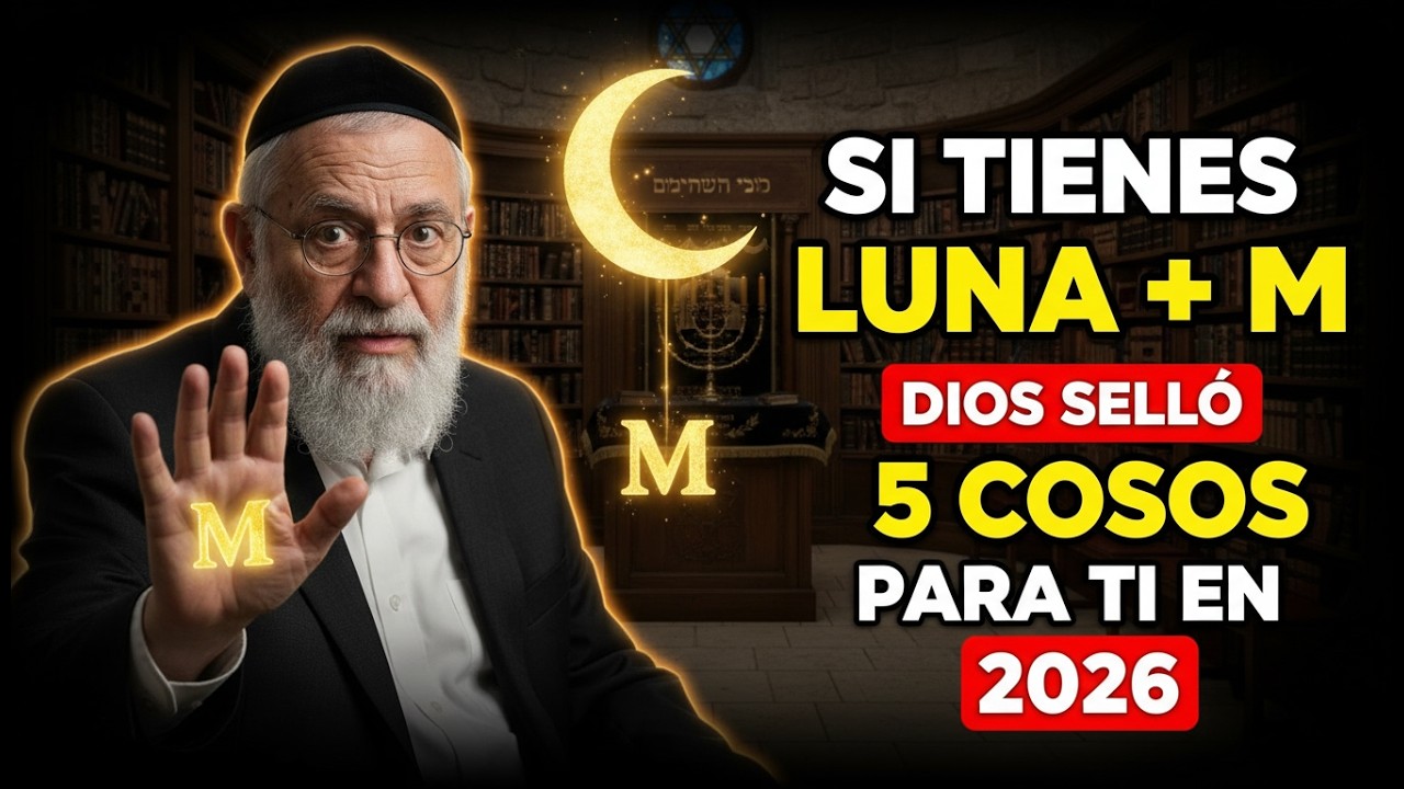 RABINO MILLONARIO: Si Tienes LUNA CRECIENTE Y La Letra M — 5 COSAS INCREÍBLES Pasarán En 2026