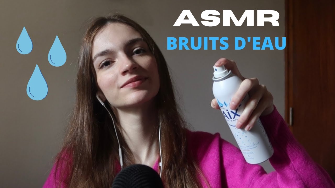 ASMR - Relaxation avec des bruits d’eau (spray, tapping)