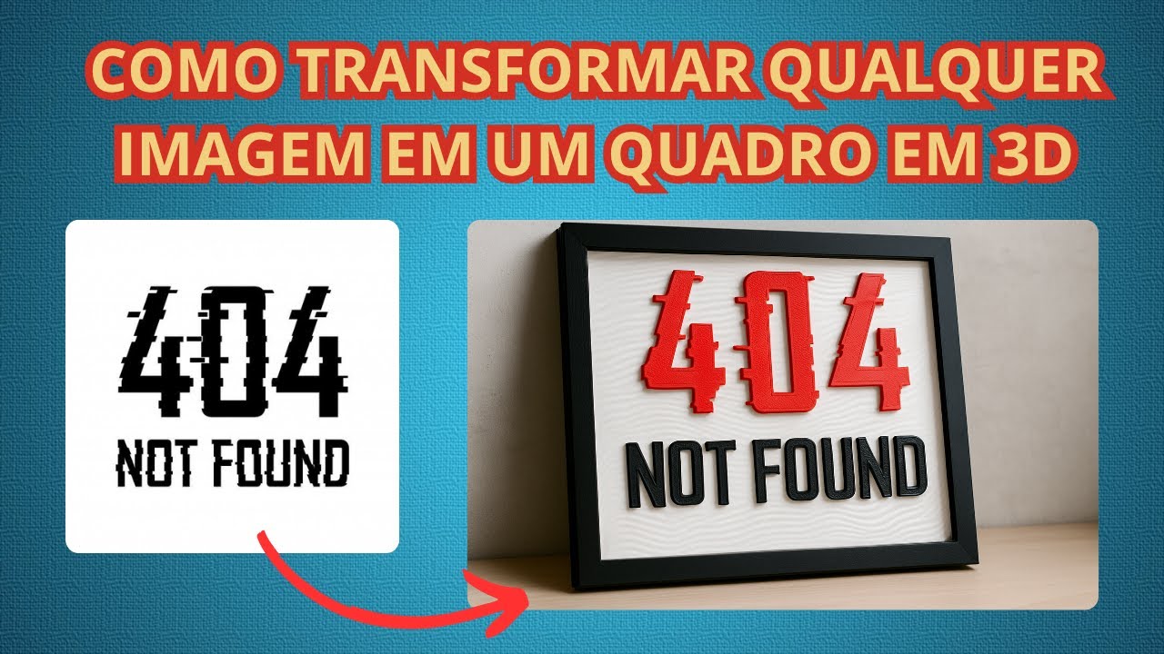 Como transformar qualquer imagem em um quadro em 3d personalizado (rápido e fácil)