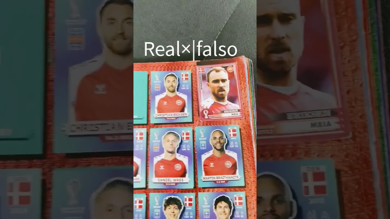 real vs falsa figurinhas da copa