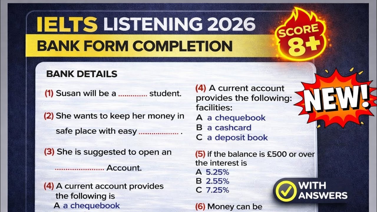 Реальный тест IELTS Listening | Новая структура | С ответами | AC и GT #ieltswithgic #ieltslistening