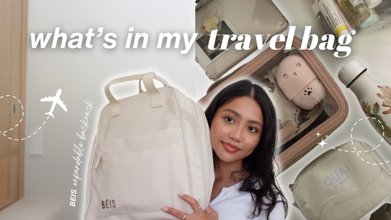what's in my travel bag I Beis Expandable Backpack | 2 Days, 2 Nights Weekend Trip