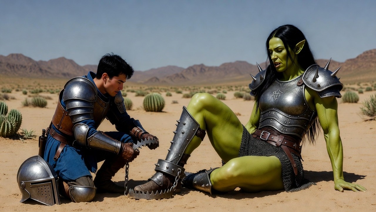 Brave Human Veteran Rescues Massive Alien ORC Woman — King Shockingly Orders Him to Wed Her! HFY
