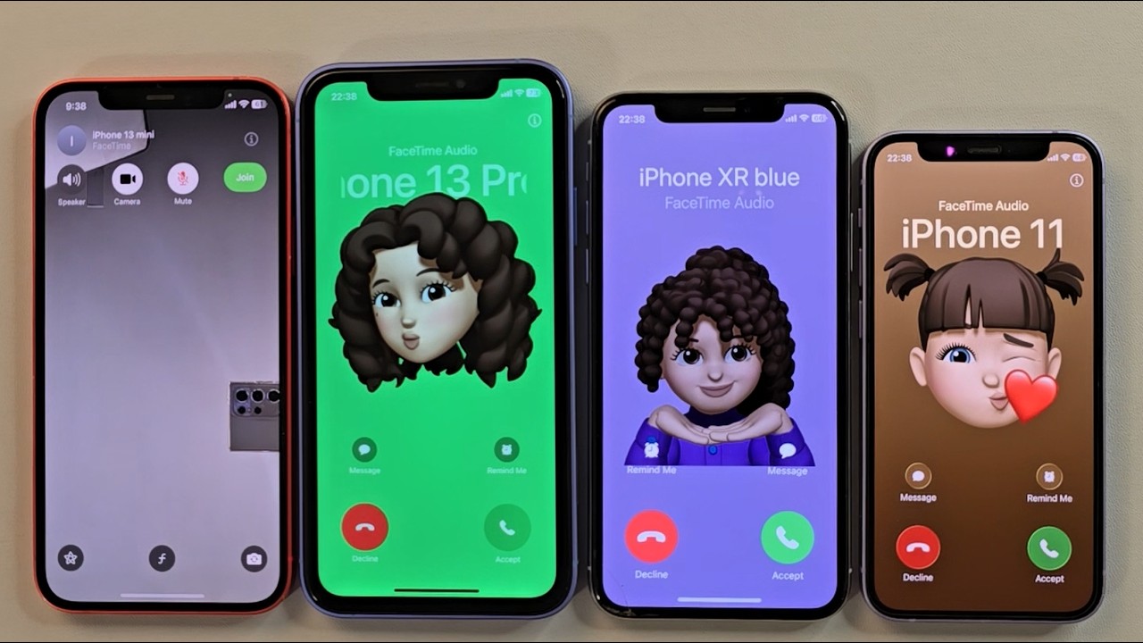 iPhone 12 iphone 12mini iPhone 16 iPhone Xr Incoming call Facetime Outgoing call