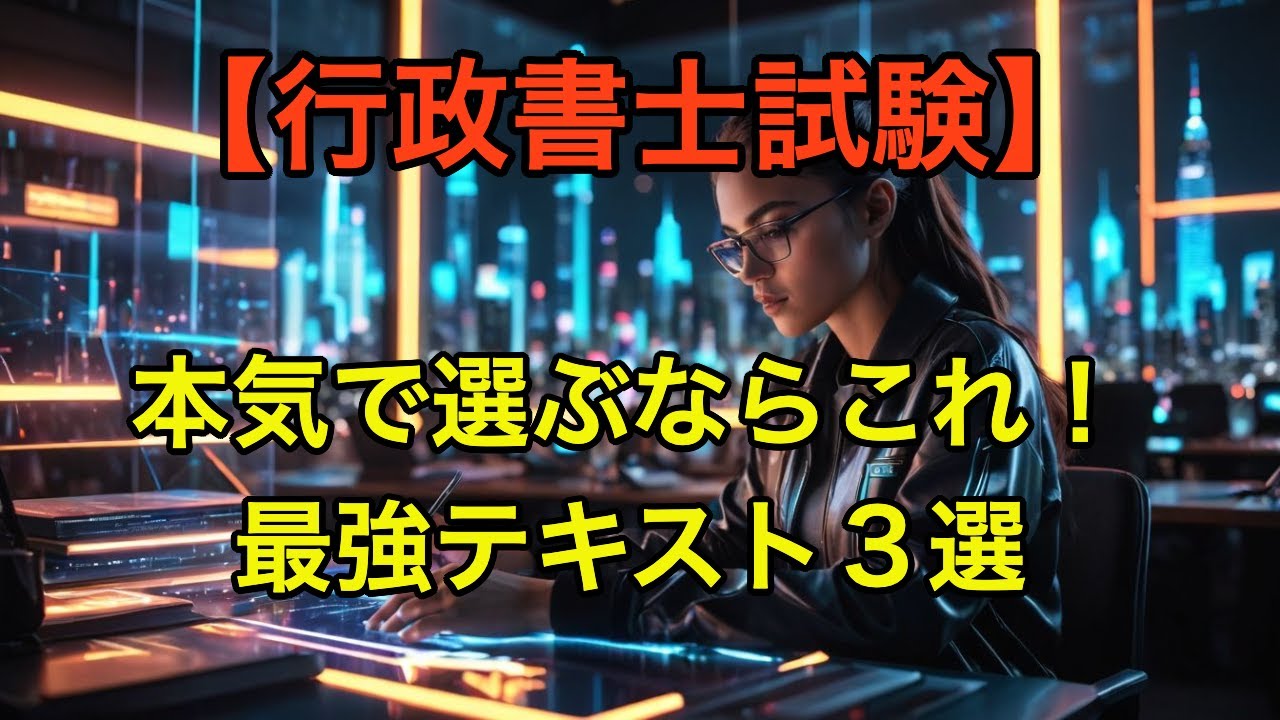 【行政書士】合格者が本気でおすすめする最強テキスト3選【参考書選び】