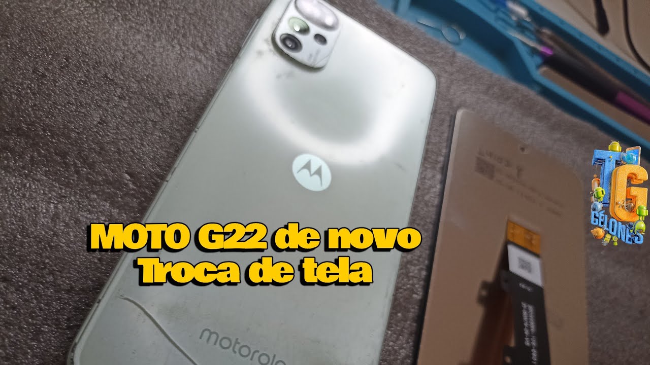 De novo Troca de tela do MOTO G22