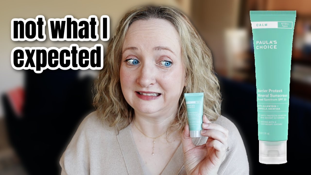 PAULA'S CHOICE BARRIER MINERAL SPF SUNSCREEN Review & Wear Test