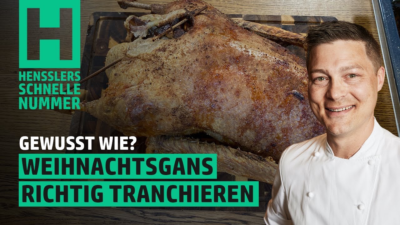 Schnelles Weihnachtsgans richtig tranchieren Rezept von Steffen Henssler