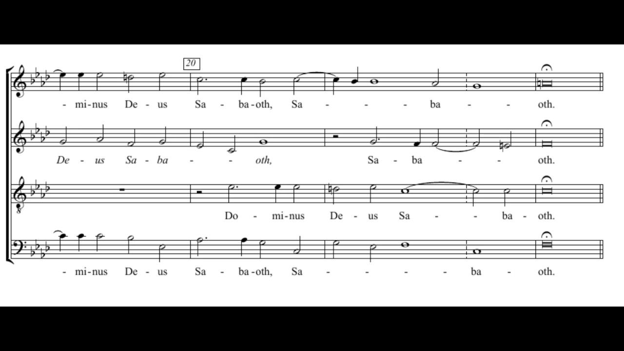 Byrd: Mass for 4 voices - Sanctus - Tallis Scholars