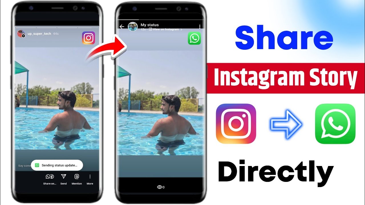 how to share instagram story to whatsapp status | instagram story ko whatsapp par kaise lagaye