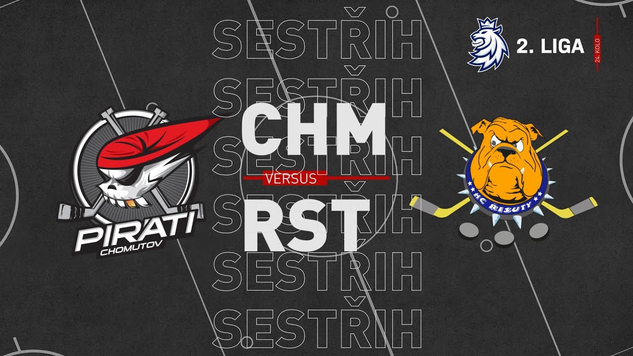 SESTŘIH 24.kolo 2. ligy: Piráti Chomutov - HC Řisuty 6:4