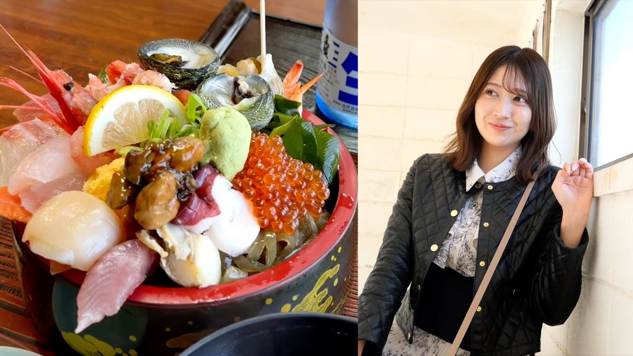 【佐渡の魅力！】金獲得！映える海鮮丼！恋する惑星ならぬ、恋するバス停🚍#佐渡#佐渡観光#西三川ゴールドパーク#海鮮#恋するバス停